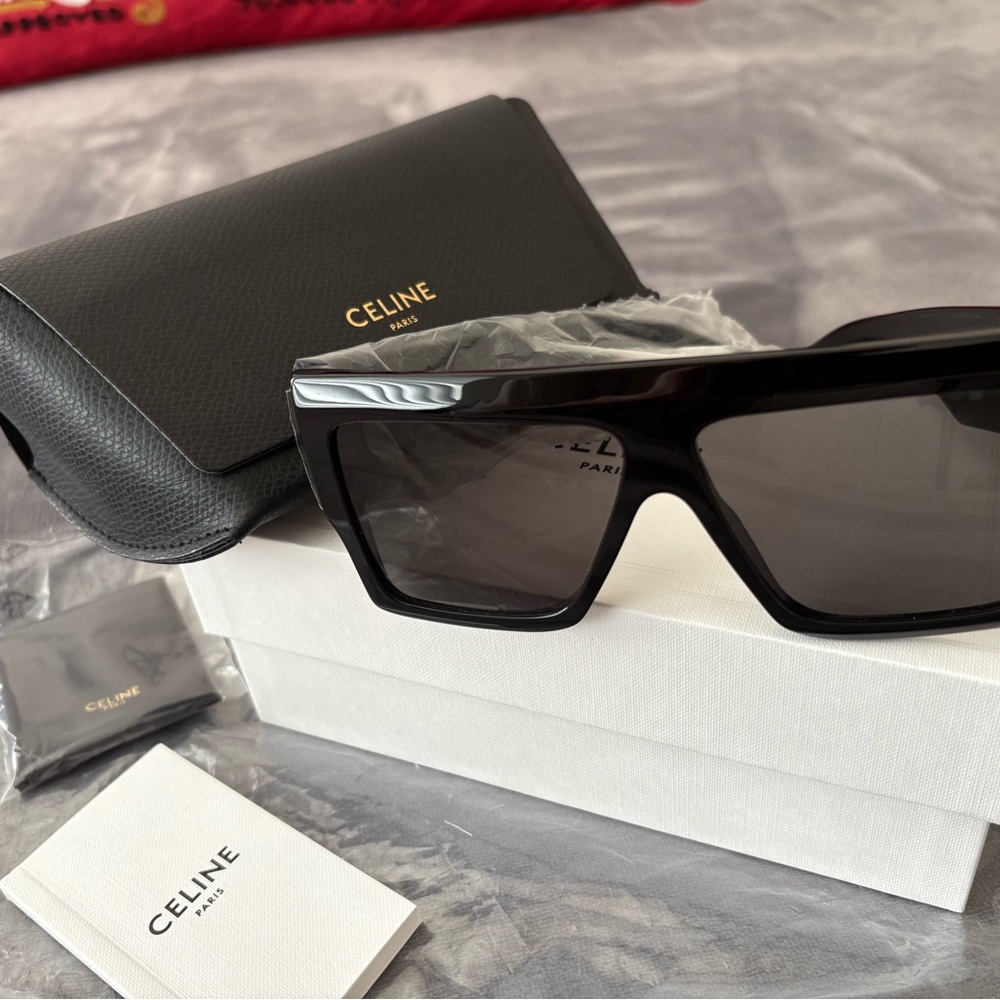 Celine Dark Frame Sunglasses with Case